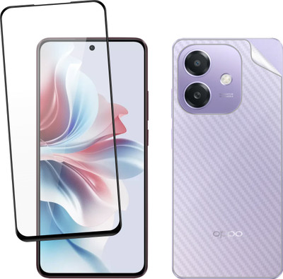 Ten To 11 Front and Back Tempered Glass for Oppo A3 5G, Oppo A3 5G [Back Carbon Fiber](Pack of 2)
