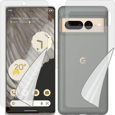 ZINGTEL Front and Back Tempered Glass for GOOGLE PIXEL 7 PRO 5G (Edge To Edge TPU, Full Coverage)(Pack of 1)
