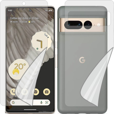 TELTREK Front and Back Screen Guard for GOOGLE PIXEL 7 PRO GE2AE (Edge To Edge TPU, Full Coverage)(Pack of 1)