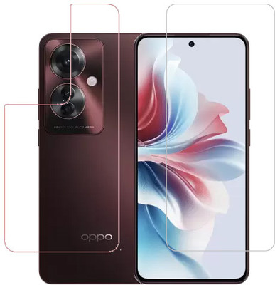 ECMERED Front and Back Tempered Glass for Oppo F25 Pro(Pack of 1)
