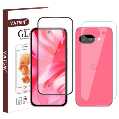 Vatsin Front and Back Tempered Glass for Google Pixel 9A(Pack of 2)