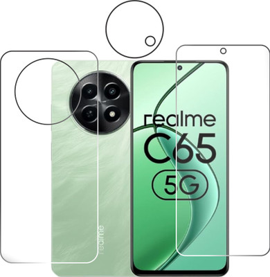chakoor Front and Back Tempered Glass for Realme C65 5G(Pack of 3)
