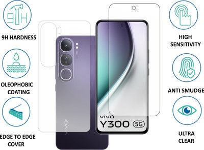 DORADO SHIELD Back Tempered Glass for vivo Y300 5g with camera lens(Pack of 2)