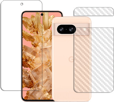 SOMTONE Front and Back Tempered Glass for Google Pixel 8 FRONT BACK(Pack of 1)