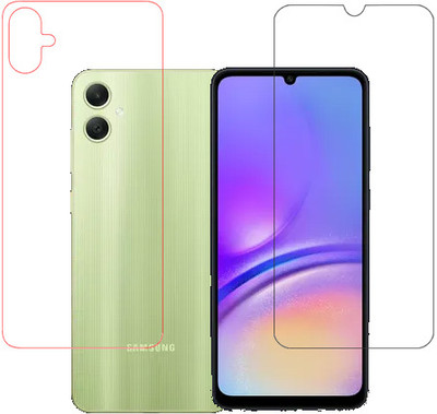 HOBBYTRONICS Front and Back Tempered Glass for Samsung Galaxy A05(Pack of 1)