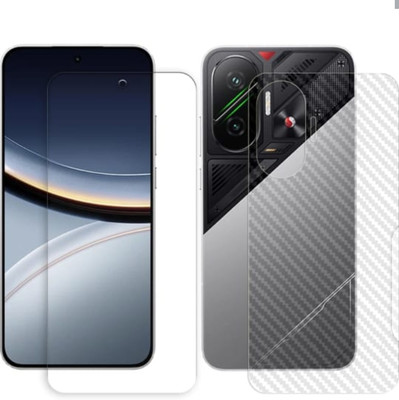 KHWABEEDA Front and Back Tempered Glass for POCO F7 5G(Pack of 2)