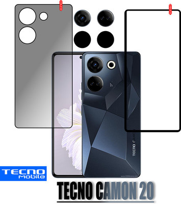 Cinzia Front and Back Tempered Glass for TECNO CAMON 20(Pack of 2)