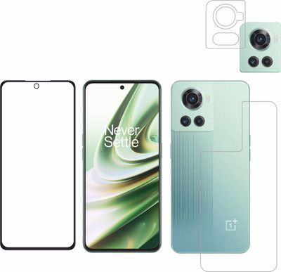Vatsin Front and Back Tempered Glass for OnePlus 10R 5G(Pack of 3)