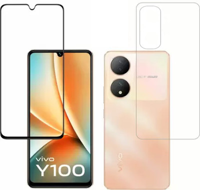 YOGKREETI Front and Back Tempered Glass for vivo Y100A 5G, vivo Y100 5G(Pack of 2)