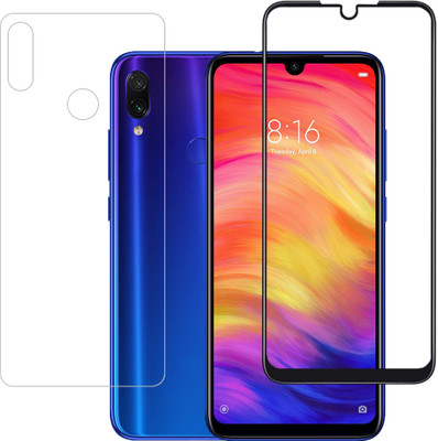 YOGKREETI Front and Back Tempered Glass for Redmi Note 7(Pack of 2)