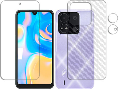 SOMTONE Front and Back Tempered Glass for itel A04 FRONT BACK AND CAMERA LENS SCREEN GUARD(Pack of 1)