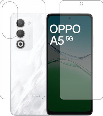 DORADO SHIELD Front and Back Tempered Glass for oppo a5 5g(Pack of 2)