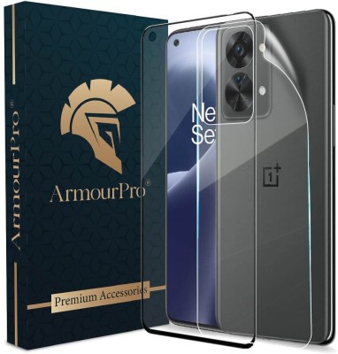 ArmourPro Front and Back Tempered Glass for OnePlus Nord 2T 5G, OnePlus Nord 2T, (1 Tempered Glass With 1 Nano Back Fiber Screen Guard)(Pack of 2)