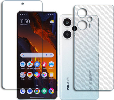 ARBAN Front and Back Tempered Glass for Xiaomi Poco F5 FRONT BACK(Pack of 1)