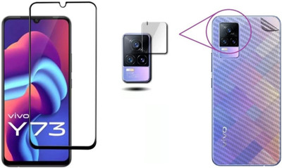 MUTAALI Front and Back Tempered Glass for Vivo y73(Pack of 1)