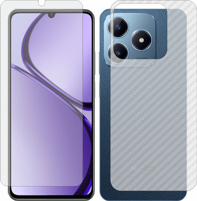 Fasheen Front and Back Tempered Glass for Realme C63(Pack of 2)