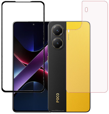 HOBBYTRONICS Front and Back Tempered Glass for Poco X7 Pro 5G, Poco X7 Pro(Pack of 1)