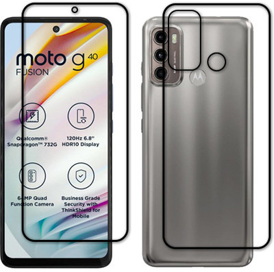 MUTAALI Front and Back Tempered Glass for Motorola G40 FUSION(Pack of 1)