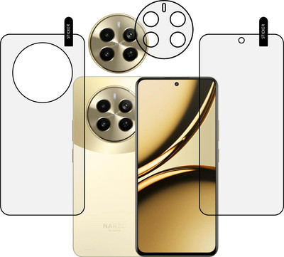 MOBKAVACH Front and Back Tempered Glass for REALME Narzo 70pro 5G WITH CAMERA LENS PROTECTOR(Pack of 3)