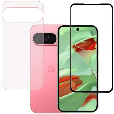 HOBBYTRONICS Front and Back Tempered Glass for google Pixel 9, google Pixel 9 pro, GOOGLE PIXEL 9 PRO, GOOGLE PIXEL 9(Pack of 1)