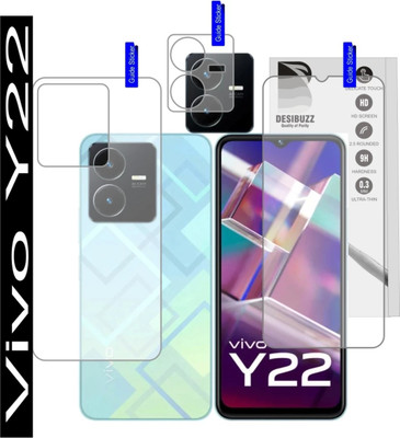 KHWABEEDA Front and Back Tempered Glass for Vivo Y22(Pack of 3)