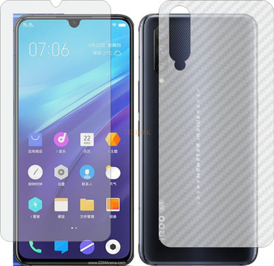 TELTREK Front and Back Tempered Glass for VIVO IQOO PRO (Front Matte Finish & Back 3d Carbon Fiber)(Pack of 2)