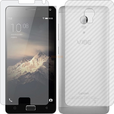 TELTREK Front and Back Tempered Glass for LENOVO VIBE P1 (Front Matte Finish & Back 3d Carbon Fiber)(Pack of 2)