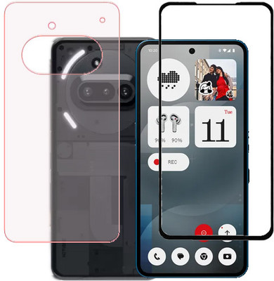 KMPERED Front and Back Tempered Glass for Nothing Phone (3a)(Pack of 1)