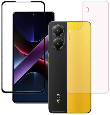 ojucase Front and Back Tempered Glass for Poco X7 Pro 5G, POCO X7 PRO(Pack of 1)