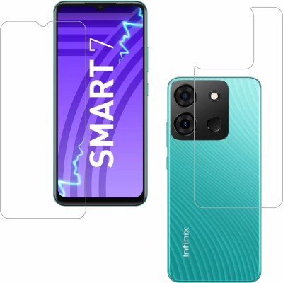 Ten To 11 Front and Back Tempered Glass for Infinix Smart 7 HD(Pack of 2)