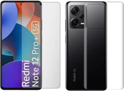 4 YARDS Front and Back Tempered Glass for Redmi Note 12 Pro Plus 5G (Matte Finish)(Pack of 1)