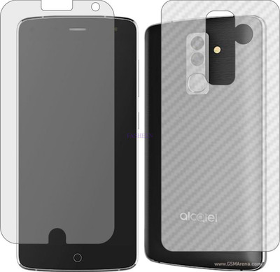 Fasheen Front and Back Tempered Glass for ALCATEL FLASH (Front Matte Finish & Back 3d Carbon Fiber)(Pack of 2)