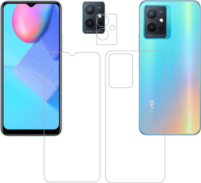 Vatsin Front and Back Tempered Glass for ViVO Y75 5G(Pack of 3)