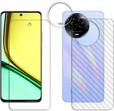 20SKY Front and Back Tempered Glass for Realme C67 5G FRONTBACK AND CAMERA LENS SCREEN GUARD(Pack of 1)