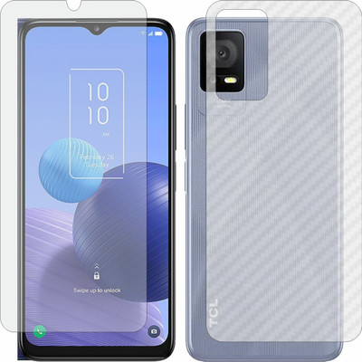 Mobling Front and Back Tempered Glass for TCL 408(Pack of 2)