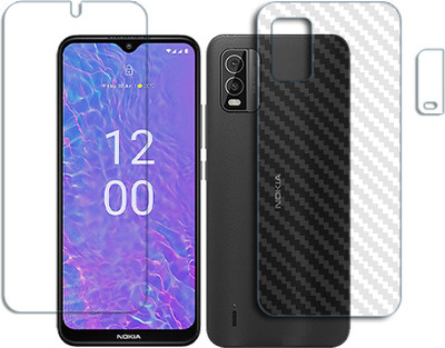 SOMTONE Front and Back Tempered Glass for Nokia C210 FRONT BACK AND CAMERA LENS SCREEN GUARD(Pack of 1)