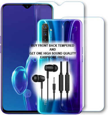 ARBAN Front and Back Tempered Glass for Realme X2 FRONT BACK TEMPERED GLASS BUY AND GET EARPHONE FREE(Pack of 1)