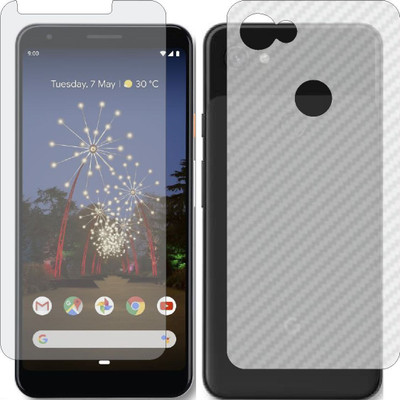 MOBART Front and Back Tempered Glass for GOOGLE PIXEL 3A XL(Pack of 2)