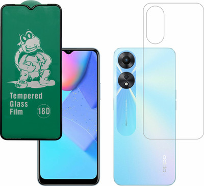 Ten To 11 Front and Back Tempered Glass for Oppo A38(Pack of 2)