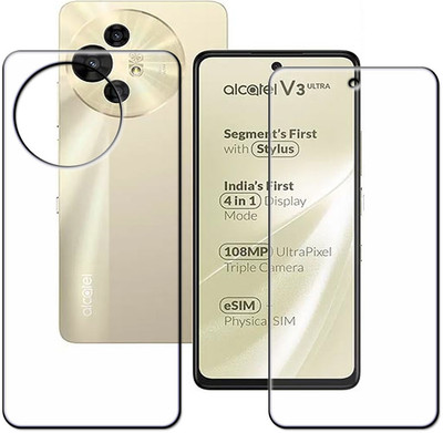 tombik Front and Back Tempered Glass for 60ki-alcatel V3 Ultra-fb(Pack of 2)