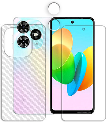 SOMTONE Front and Back Tempered Glass for FB-Tecno Spark 20C FRONTBACK SCREEN GUARD(Pack of 1)