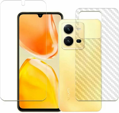 DOWRVIN Front and Back Tempered Glass for VIVO X80 LITE FRONT AND BACK TEMPERED GLASS(Pack of 2)