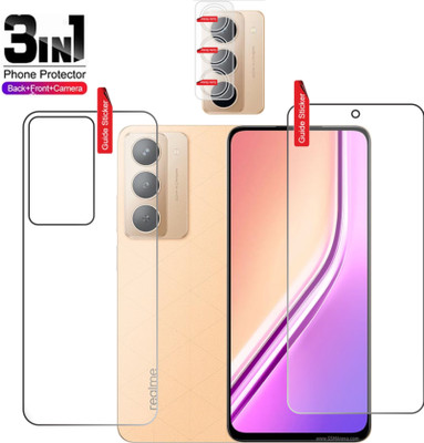 Clickbit Front and Back Tempered Glass for Realme P3x 5G(Pack of 3)
