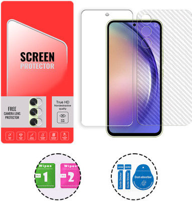 ARBAN Front and Back Tempered Glass for Samsung Galaxy A54 5G (1 FREE CAMERA LENS) WITH FRONTBACK SCREEN PROTECTOR(Pack of 1)
