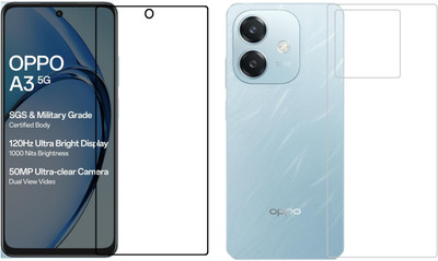 4 YARDS Front and Back Tempered Glass for OPPO A3 5G (D-Plus)(Pack of 1)