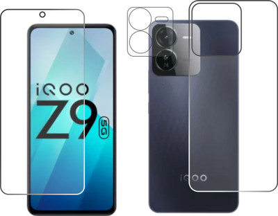 chakoor Front and Back Tempered Glass for IQOO Z9 5g(Pack of 3)