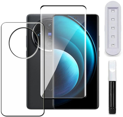 tombik Front and Back Tempered Glass for 32xz-vivo X100 Pro-fb uv(Pack of 2)