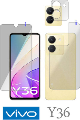 Cinzia Front and Back Tempered Glass for vivo Y36(Pack of 3)