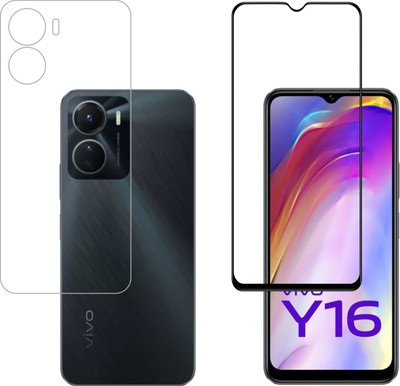 Ten To 11 Front and Back Tempered Glass for ViVO Y56 5G, vivo Y16, vivo T2X 5G(Pack of 2)