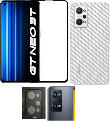 COVER CAPITAL Front and Back Tempered Glass for Realme GT Neo 3T(Pack of 3)